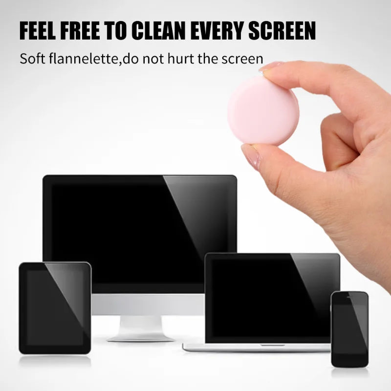Portable Mini Screen Cleaner Keychain with Dust Stopper