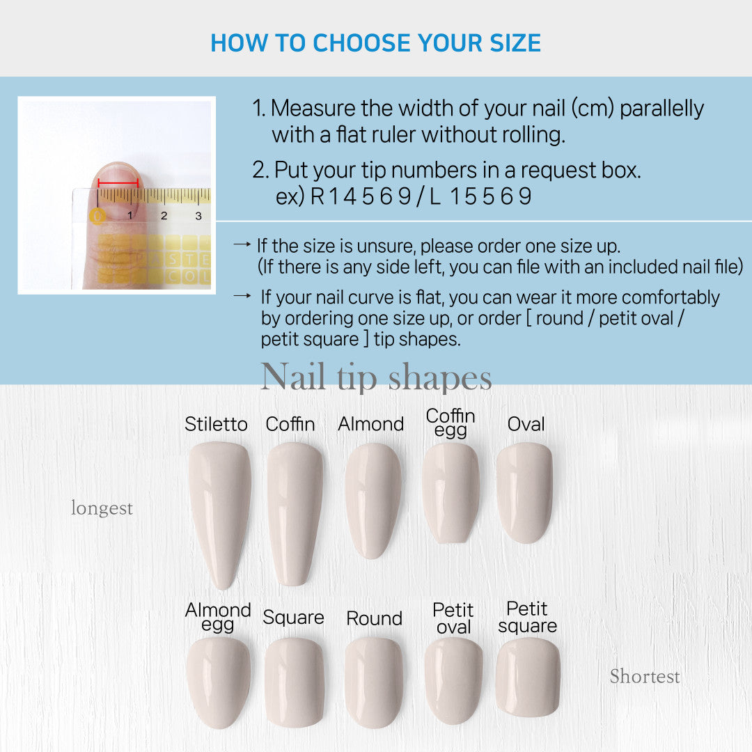 [Nail Tip] Handcrafted HIGH FRENCH