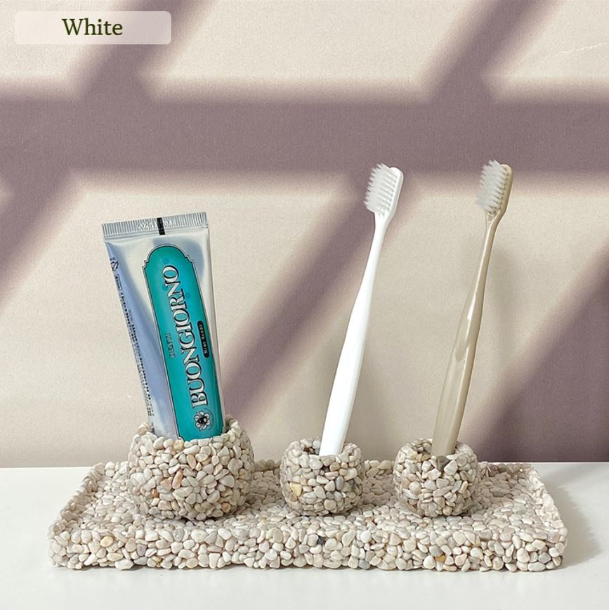 Handcrafted Gravel toothpaste holder